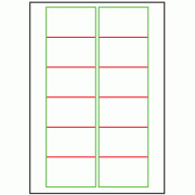 77mm x 46.5mm - 12 labels per sheet