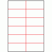 105mm x 49.2mm - 12 labels per sheet