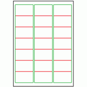 63.5mm x 38.1mm - 21 labels per sheet