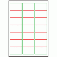 63.5mm x 38.1mm - 21 labels per sheet