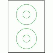 CD/DVD Labels 114.5mm - 2 labels per sheet