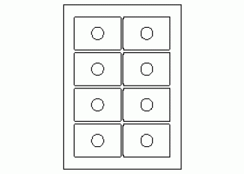 Business Card CD Labels - 8 labels per sheet