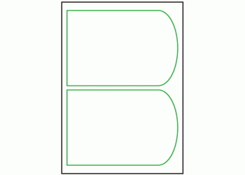 200mm x 136mm - 2 labels per sheet