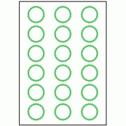 42mm x 42mm - 18 labels per sheet