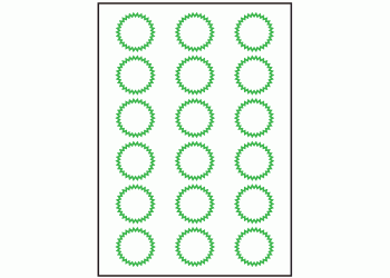 42mm x 42mm - 18 labels per sheet