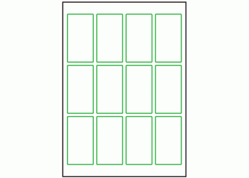 45mm x 84mm - 12 labels per sheet