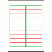 98mm x 25.4mm - 20 labels per sheet