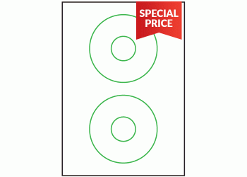 CD/DVD Labels 114.5mm - 2 labels per sheet